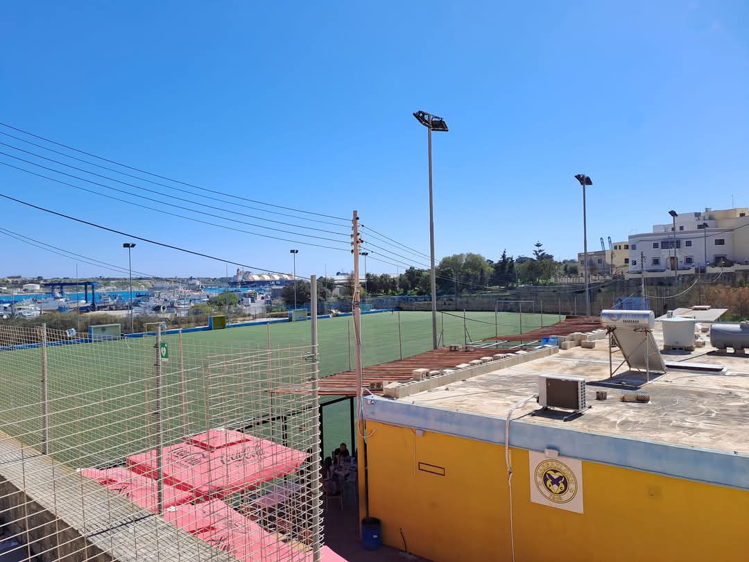 stefanrocket's tweet photo. @SweeperPod Marsaxlokk fc training ground, if anyone is interested it has a bar attached https://t.co/FFP4mt3ck5