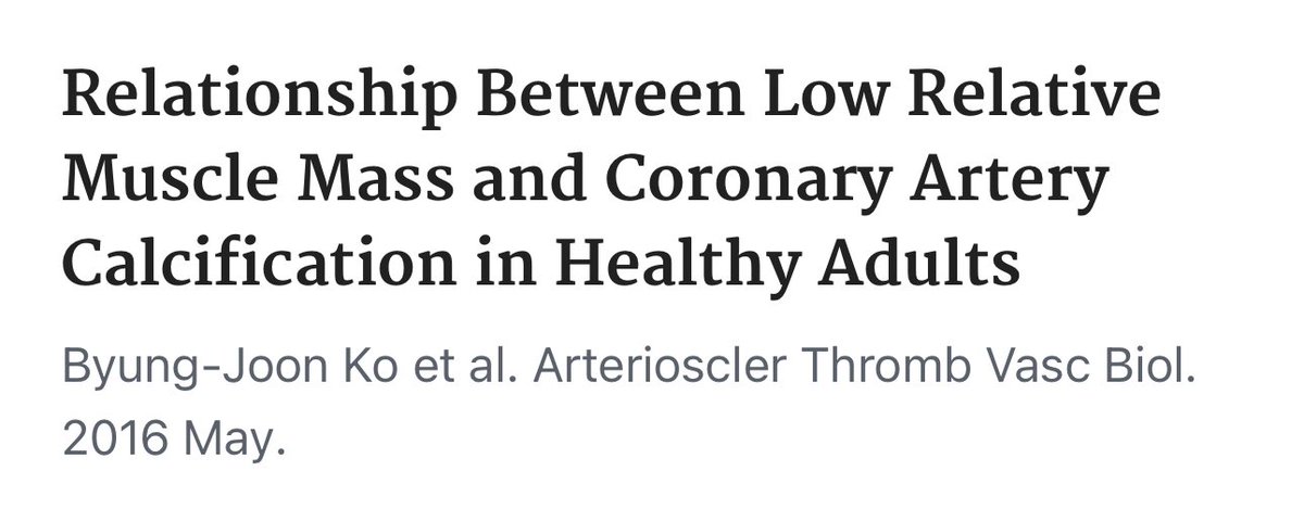 AntelmPujol's tweet photo. 🚩🚩TENER POCA MASA MUSCULAR PUEDE SER UN FACTOR DE RIESGO CARDIOVASCULAR 

Un estudio en 31.108 adultos sanos encontró que:
•Los que tenían menos músculo tenían hasta +127% más calcio en las arterias
•Incluso sin diabetes ni enfermedad cardíaca
•¡Y el riesgo seguía siendo alto aunque se ajustara por otros factores!

Cuida tu masa muscular
No es solo fuerza…
Es salud cardiovascular.