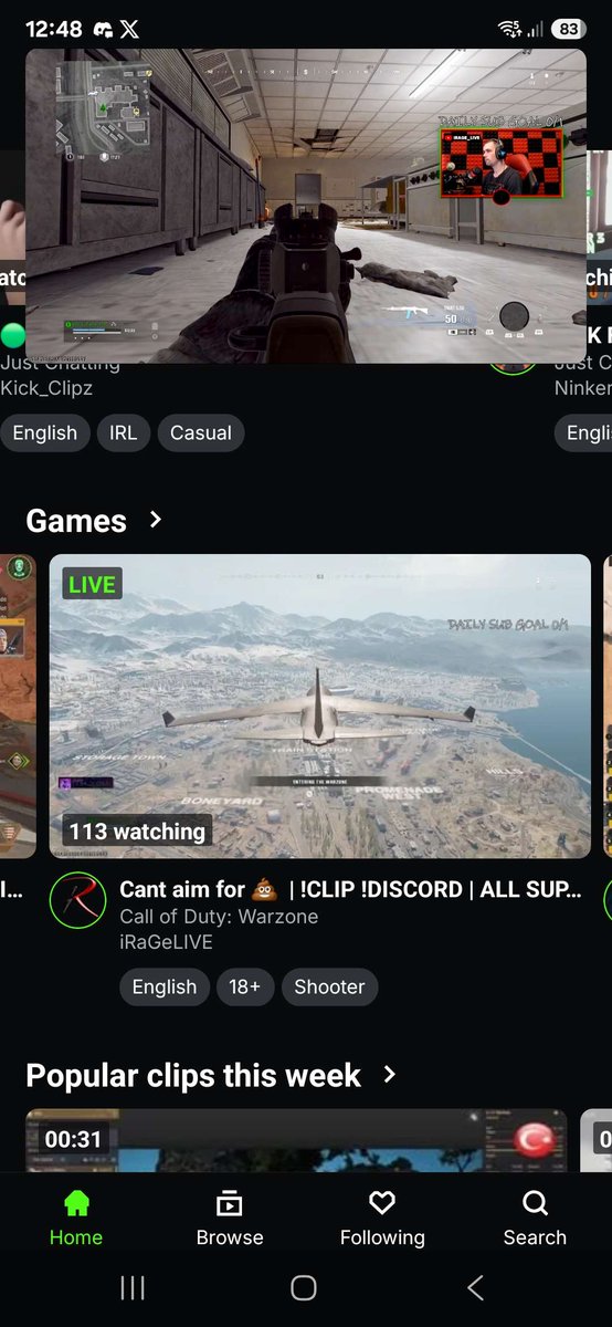 iRaGe_____'s tweet photo. Thanks to
@kick
for the feature on front page today and thanks to
@KickCommunity
for showing up and smashing the chat means alot to see you all and make new friends thanks so much remember #pickkick 👊 Have a great rest of night gnyt all 📷✌ https://t.co/9lsKqEfJtU