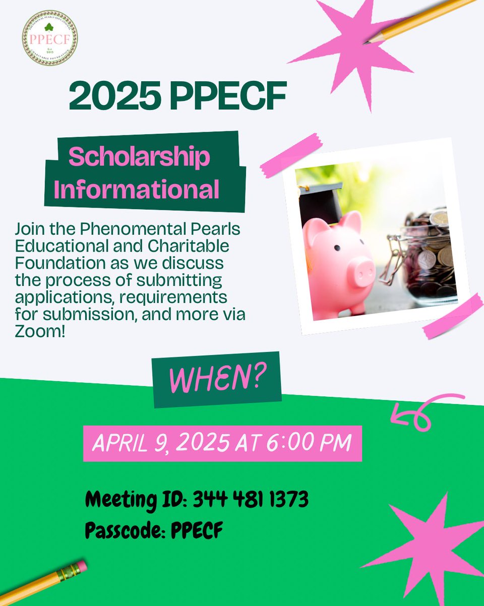 PPECF's tweet image. 📚Join PPECF for a Public Scholarship Informational Session to explore the application requirements and process for over $60,000 in scholarships! 🎓💰Don’t miss this chance to take a step toward your academic goals. Save the date and get ready to unlock this opportunity! 
#PPECF