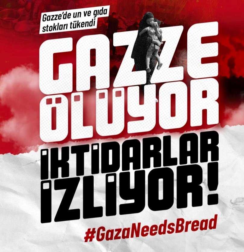 Gazze’de artık hergün bir çocuğun canına mal oluyor!
Mısır! Refah kapısını aç!
Türkiye! İnsani yardımı Gazze’ye ulaştır!
#GazaNeedsBread