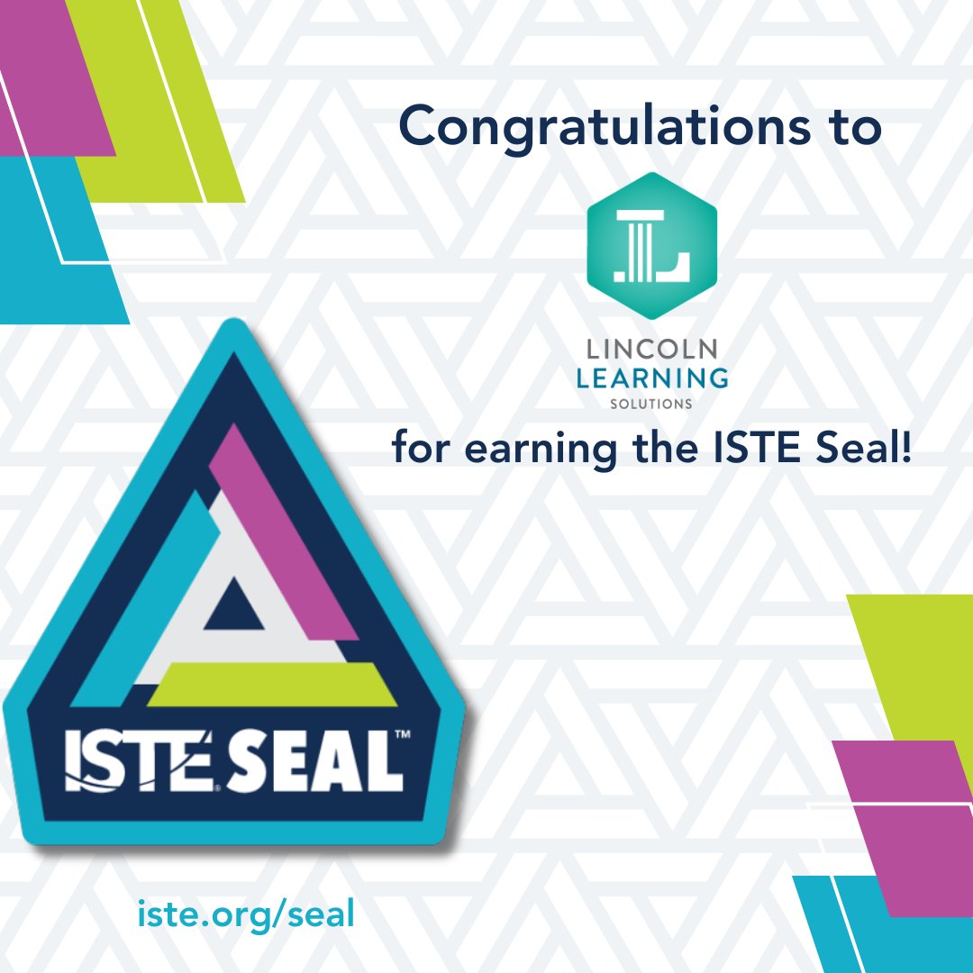 ISTEofficial's tweet image. 🎉 Congrats to @lincolnlearning!
Lincoln Empowered earned the ISTE Seal for its strong digital curriculum, teacher flexibility, and student engagement.

Learn more 👉 hubs.ly/Q03gb-8T0
#ISTESeal #EdTech #DigitalLearning
