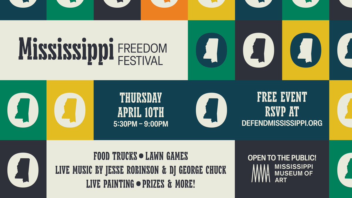 MS Freedom Festival In Jackson, MS! If you’re in the Jackson area, join us! 

featuring food trucks, live music, lawn games, and opportunities to learn more about the growing movement to improve the MS public defense system!

RSVP: defendmississippi.org