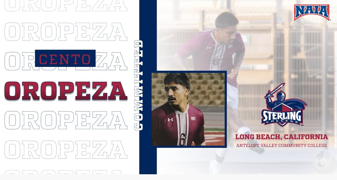 🚨Commitment🚨We are excited for Cento to join our program next fall! Welcome to Sterling!!! #SwordsUp ⚔️⚽️