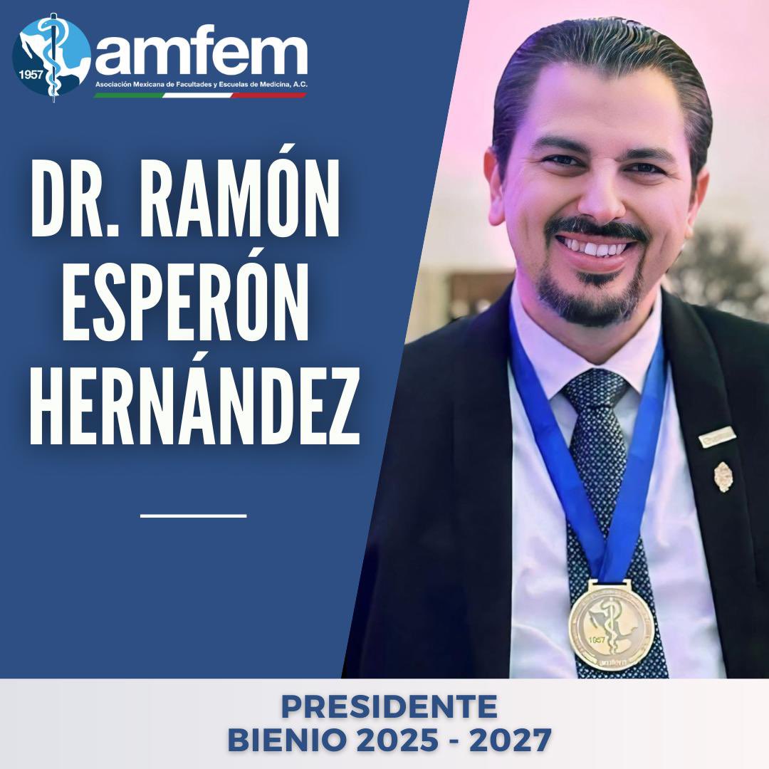 La AMFEM felicita al Dr. Ramón Ignacio Esperón Hernández, Académico de la Universidad Autónoma de Yucatán, por su nombramiento como nuestro Presidente durante el periodo 2025-2027.

Le deseamos mucho éxito en su gestión.