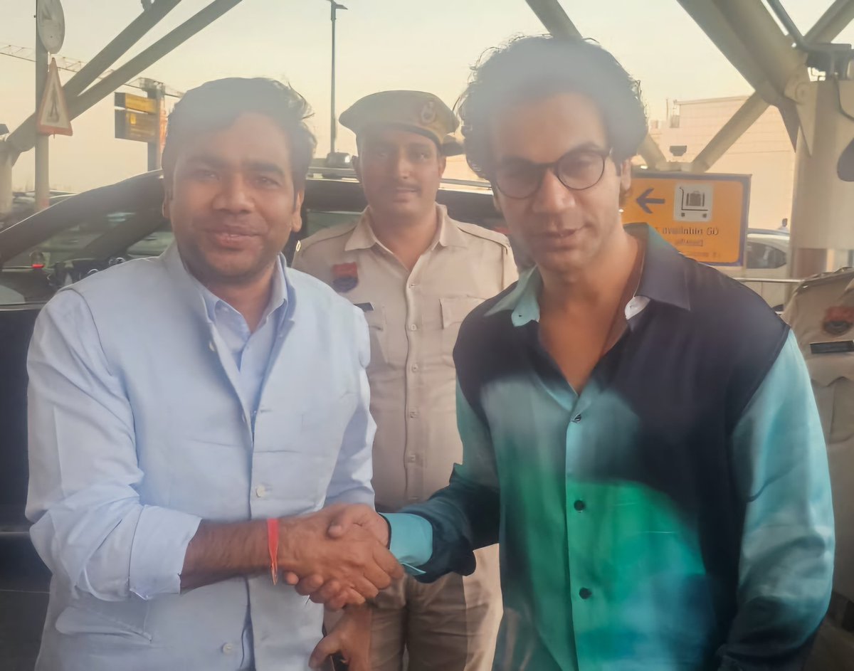 Mohan_INC's tweet photo. “A day of glamour and glory with Rajkumar Rao. @RajkummarRao https://t.co/APBIcJdxNe