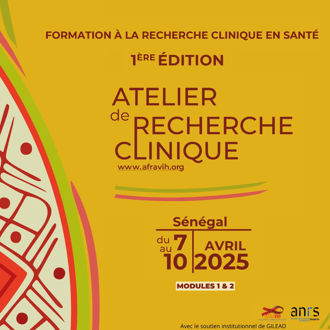 Top départ pour l’Atelier de recherche clinique 2025 !
Ce lundi 7 avril marque le lancement de la Formation à la Recherche Clinique en Santé, avec 50 acteurs de la santé venus de plus de 10 pays, en partenariat avec l’ANRS MIE.