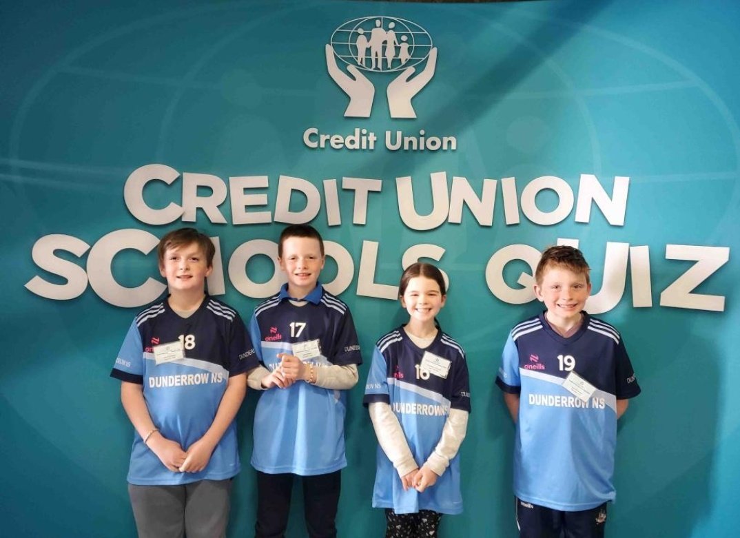 Dunderrow National School (@dunderrowns) on Twitter photo Huge congratulations to our u11 Credit Union quiz team who competed in the National Finals at the weekend. They finished in joint 4th position, 4 points behind the winners in what was a very tough competition. Maith sibh!@FSCUcork <a href="/KinsaleOnline/">Kinsale Online</a> <a href="/SouthernStarIRL/">The Southern Star</a> Huge congratulations to our u11 Credit Union quiz team who competed in the National Finals at the weekend. They finished in joint 4th position, 4 points behind the winners in what was a very tough competition. Maith sibh!@FSCUcork <a href="/KinsaleOnline/">Kinsale Online</a> <a href="/SouthernStarIRL/">The Southern Star</a>