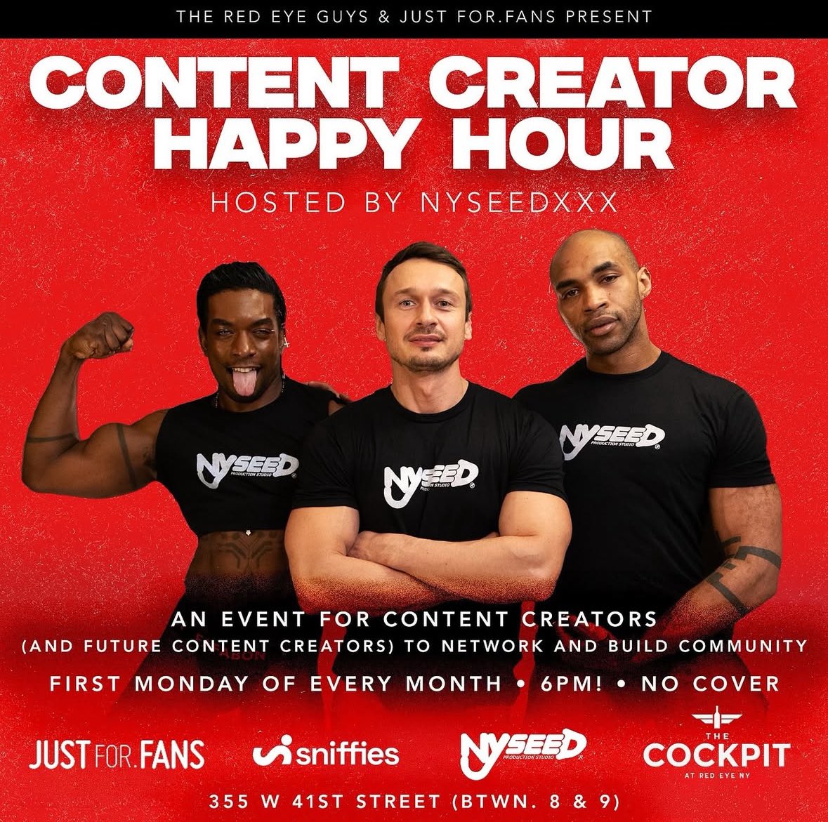 The Cockpit (@thecockpitnyc) on Twitter photo Today is Content Creator Happy Hour! Cruise on over to our model mixer sponsored by <a href="/NYseedXXX/">NYseedXXX</a> and <a href="/JustForFansSite/">JustForFans</a>. 6-9p at <a href="/redeyeny/">Red Eye NY</a> Today is Content Creator Happy Hour! Cruise on over to our model mixer sponsored by <a href="/NYseedXXX/">NYseedXXX</a> and <a href="/JustForFansSite/">JustForFans</a>. 6-9p at <a href="/redeyeny/">Red Eye NY</a>