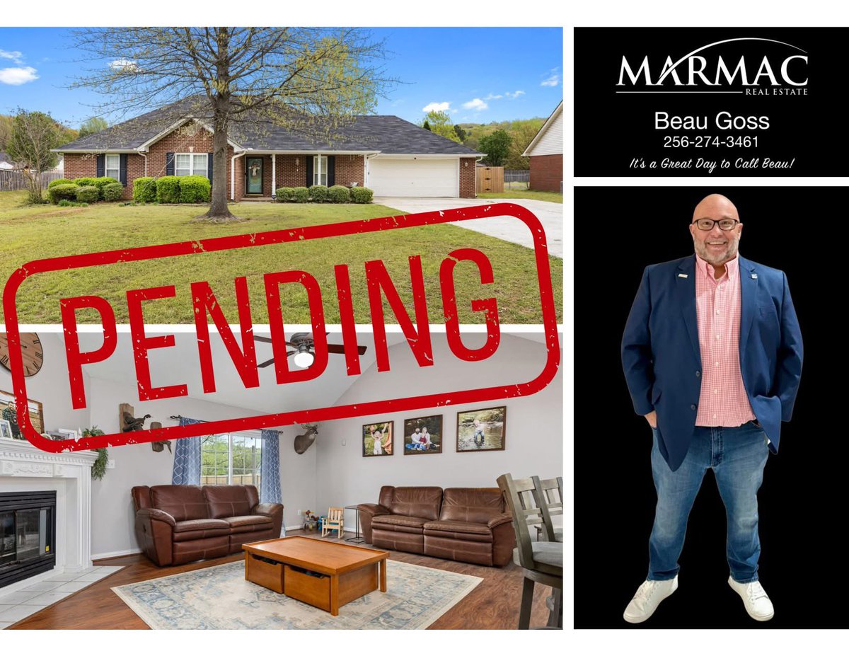 Under contract in 1 Day for this beautiful home in Trinity. Lets Go! It’s a great day to call Beau! 256-274-3461 #UnderContract #Selling #ForSale #Realtor #MarMac #RealEstate #Trinity #LetsGo #Impact