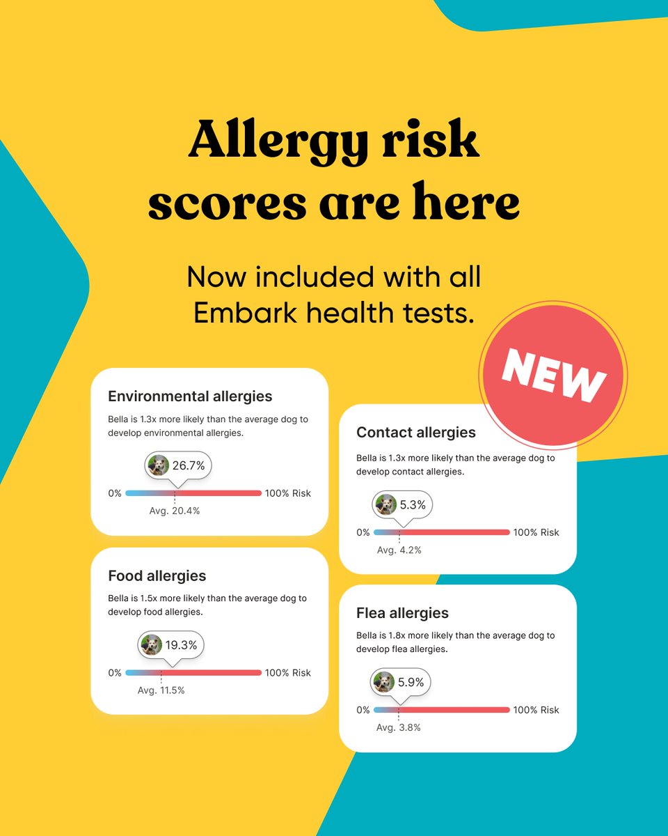 🧬 Itching for answers? Start with their DNA.
🧬 

⁉️ Did you know that your dog's DNA can influence their allergy risk? Now you can be prepared for your dog's allergies and take action early to help them feel better. 🐶