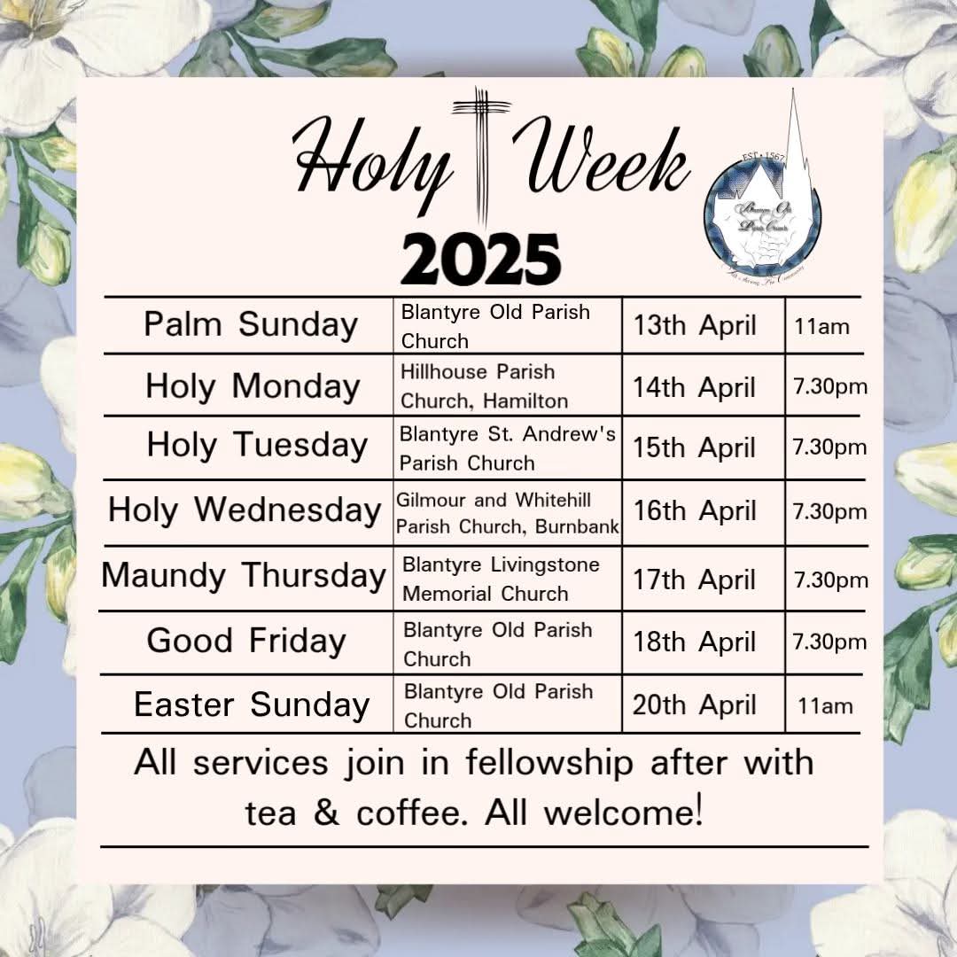 Holy Week Services 2025