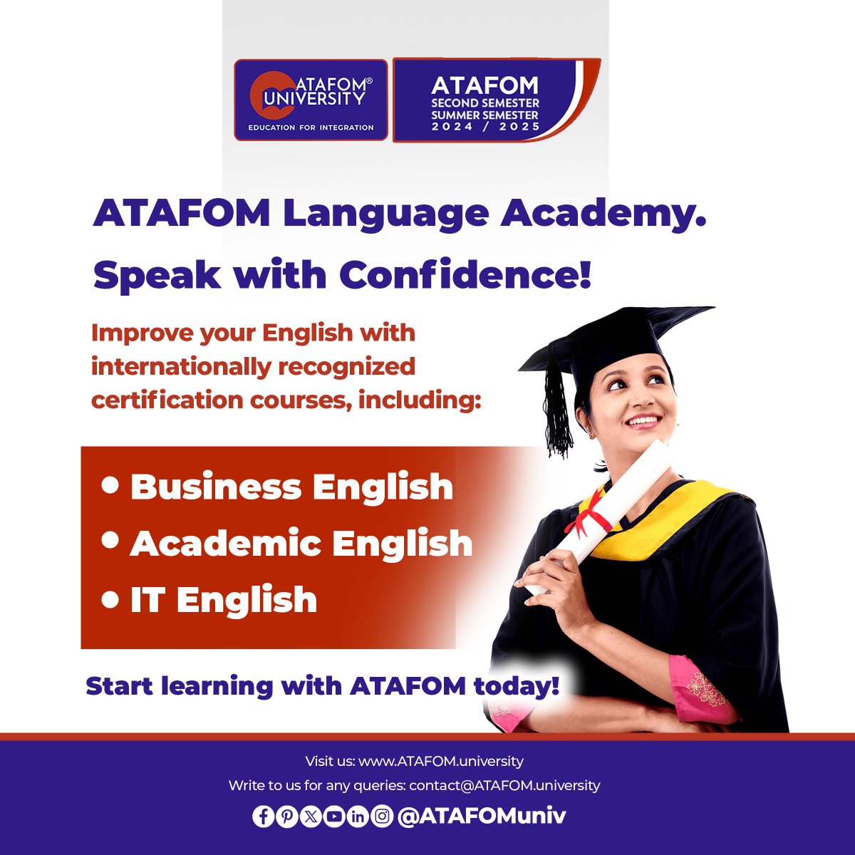ATAFOMUni's tweet image. Your future doesn’t wait. Study globally, learn locally—only at ATAFOM University.
#ATAFOMUniversity #GlobalEducation #StudyOnline #HigherLearning #FutureReady #EducationForAll #StudentLife
