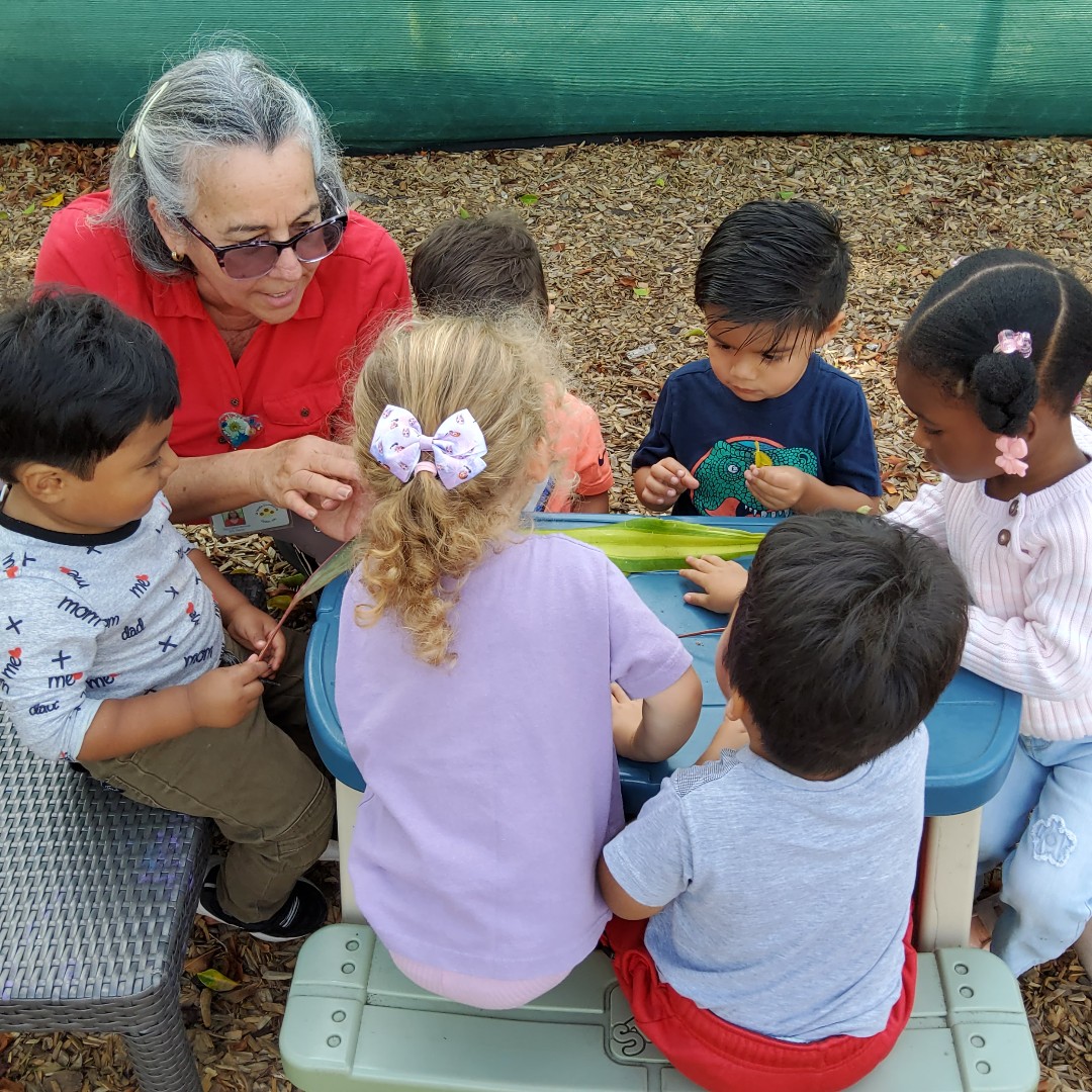 LeJardinCC's tweet image. 🌿 Outdoor science fun! Our Early Head Start cuties took learning outside to explore leaves—comparing sizes, shapes, and their unique textures. Hands-on learning at its cutest! 🍃✨ @natlheadstart #EarlyHeadStart #OutdoorLearning #STEMkids #NatureExplorers