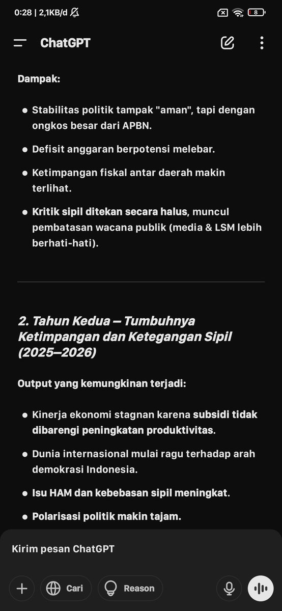 TiangAlittt's tweet photo. @tanyarlfes Sedikit analisis AI untuk beberapa tahun kedepan. Siap" aja https://t.co/6jby4FR6jq