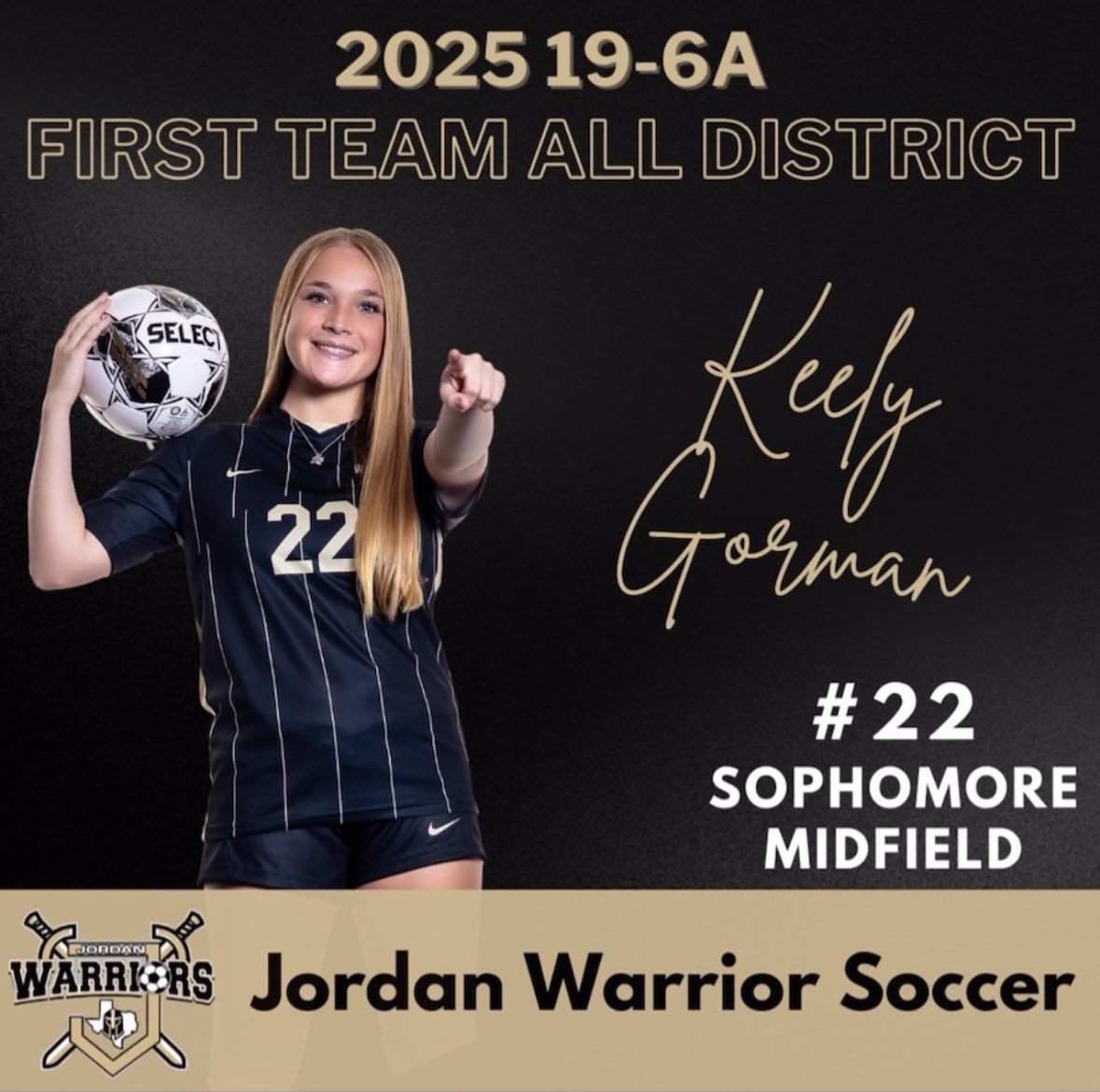 Keely Gorman HTX 09 GA 2027 (@keelyg_soccer) on Twitter photo Happy to say that I have been awarded 1st team all-district 19-6A this 24-25 season! <a href="/PrepSoccerTX/">Prep Soccer Texas</a> <a href="/SportsDayHS/">SportsDayHS</a> <a href="/TopDrawerSoccer/">TopDrawerSoccer</a> <a href="/ImYouthSoccer/">ECNL/GA/Recruiting/College Soccer</a> <a href="/ImCollegeSoccer/">College Soccer Truth โข</a> <a href="/TheSoccerWire/">SoccerWire</a> <a href="/LethalSoccer/">Coach Duque</a> Happy to say that I have been awarded 1st team all-district 19-6A this 24-25 season! <a href="/PrepSoccerTX/">Prep Soccer Texas</a> <a href="/SportsDayHS/">SportsDayHS</a> <a href="/TopDrawerSoccer/">TopDrawerSoccer</a> <a href="/ImYouthSoccer/">ECNL/GA/Recruiting/College Soccer</a> <a href="/ImCollegeSoccer/">College Soccer Truth โข</a> <a href="/TheSoccerWire/">SoccerWire</a> <a href="/LethalSoccer/">Coach Duque</a>