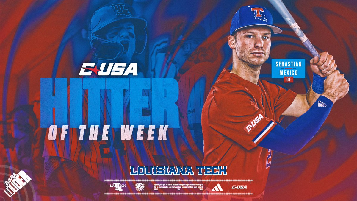 Diamond Dogs (@latechbsb) on Twitter photo Swinginโ the hot stick ๐ฅ
<a href="/SebMexico24/">Sebastian Mexico</a> is your <a href="/ConferenceUSA/">Conference USA</a> Hitter of the Weekโผ๏ธ
๐ฐ bit.ly/3XKSZXF Swinginโ the hot stick ๐ฅ
<a href="/SebMexico24/">Sebastian Mexico</a> is your <a href="/ConferenceUSA/">Conference USA</a> Hitter of the Weekโผ๏ธ
๐ฐ bit.ly/3XKSZXF