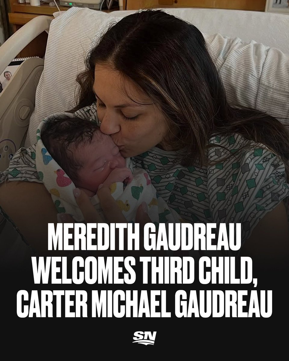 Sportsnet's tweet image. Welcome to the world, Carter Michael Gaudreau 💙🏒

📸: Meredith Gaudreau/IG