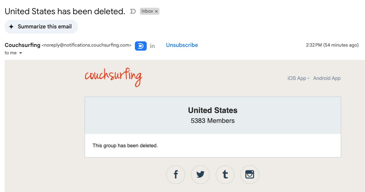 Damn <a href="/Couchsurfing/">Couchsurfing</a> tell us how you really feel