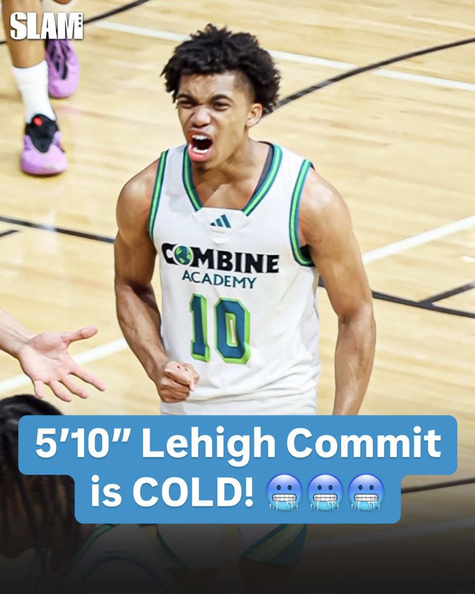 SLAM_HS's tweet photo. 5’10” Lehigh Commit is COLD! 🥶🥶🥶

Lehigh is getting a smooth PG with Caleb Thomas next season 😮‍💨🔥

@Ca10leb @Phenom_Hoops @CombineMbb https://t.co/H6Wb3DnZyS