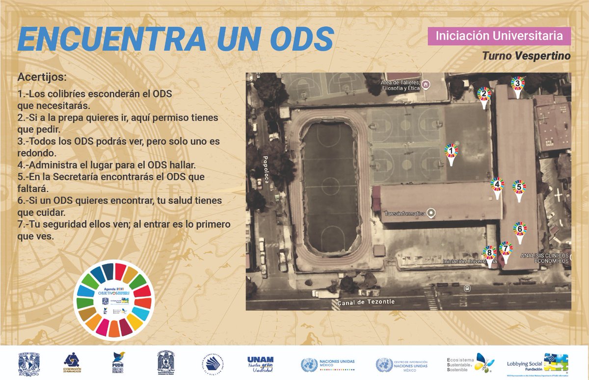 LobbyingSocial's tweet photo. Es Lunes 7 de Abril y la “Triada Sustentable y Sostenible: Visión 2045” se traslado a INICIACIÓN UNIVERSITARIA: aquí tienen las pistas del reto “ENCUENTRA UN ODS” para  el Turno VESPERTINO. https://t.co/spocdmVP6c