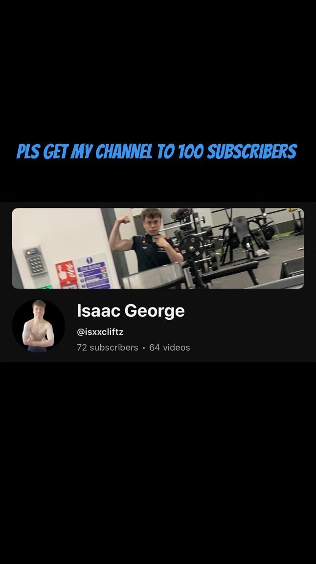 Hi guys, I’m now going to start posting gym content for my YT channel, if your up for it, pls like and subscribe to my YT channels pls and thank you

youtube.com/@isxxcliftz?si…