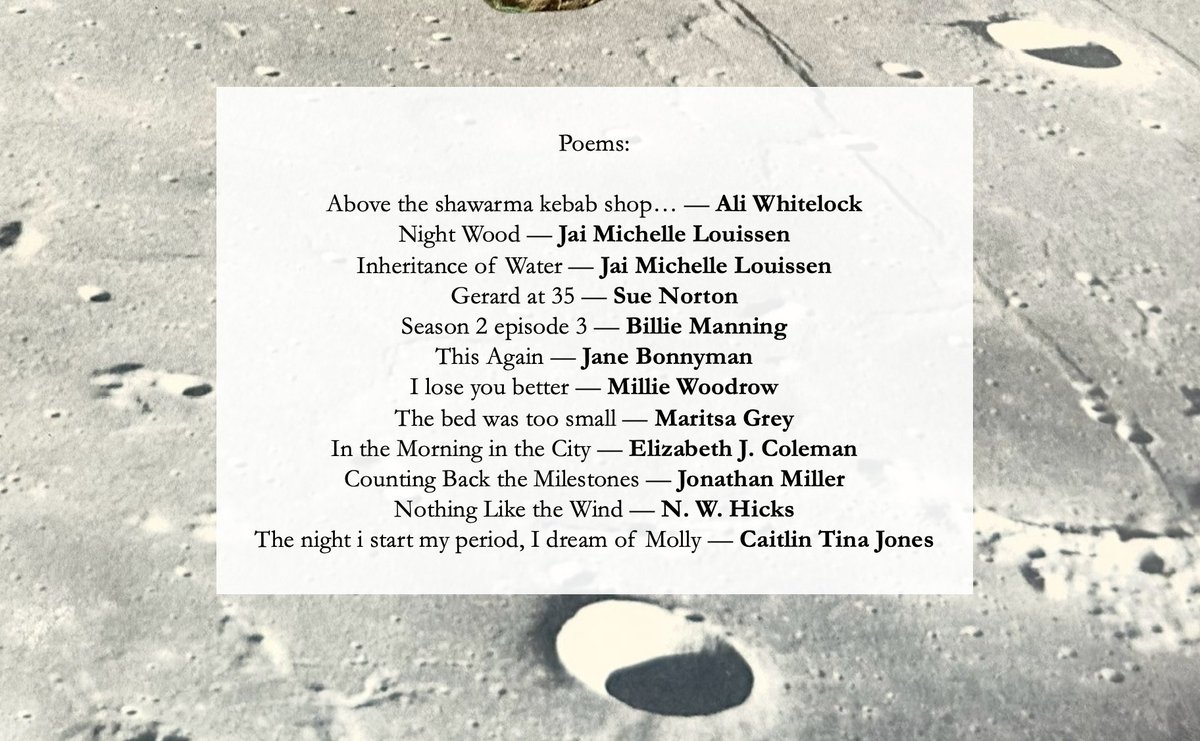 Passionfruitlit's tweet image. Love and Loss is out now! This issue features cover art by Lauren Theresa and 12 wonderful poems selected by Guest Editor Sheila E. Murphy.
Find it on our website - link in bio.