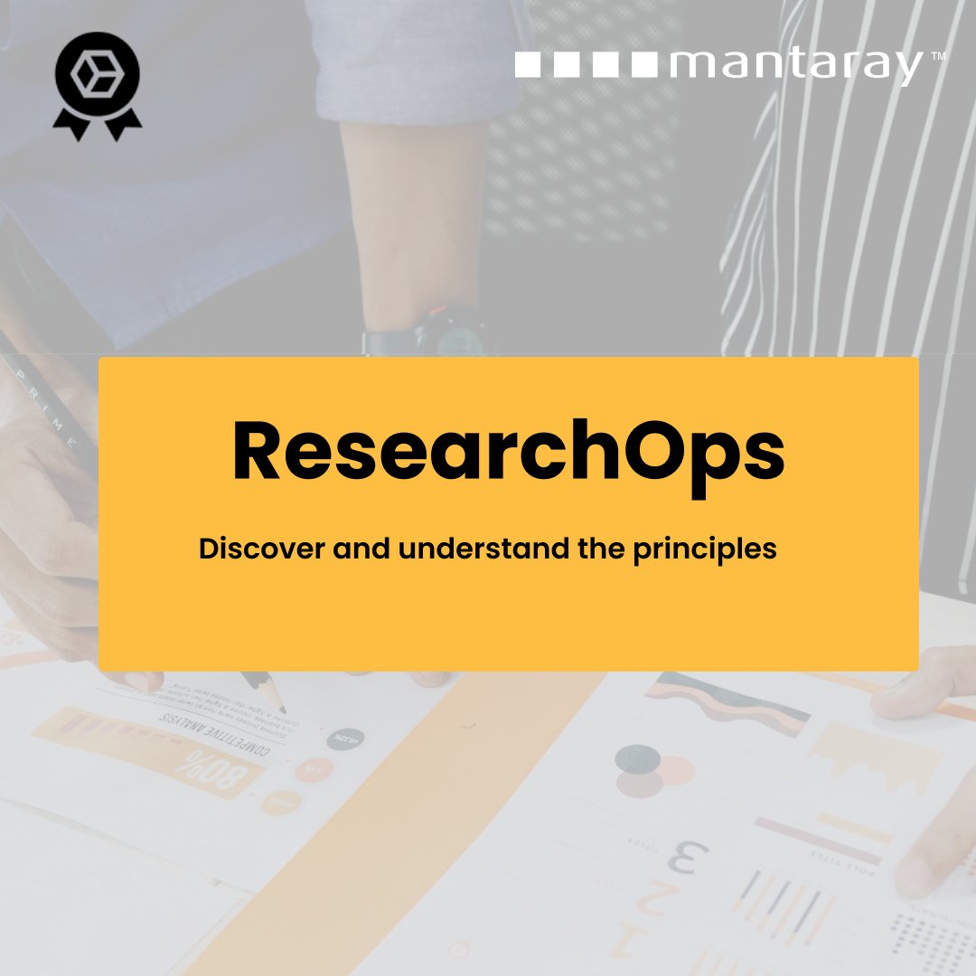 Hands-on training, practical exercises and real-world examples. Introducing ResearchOps! Empower your UX researcher's with the tools and strategies to improve efficiency and impact. Streamline research practices and drive results.
Find out more here: mantaray.africa/training/resea…