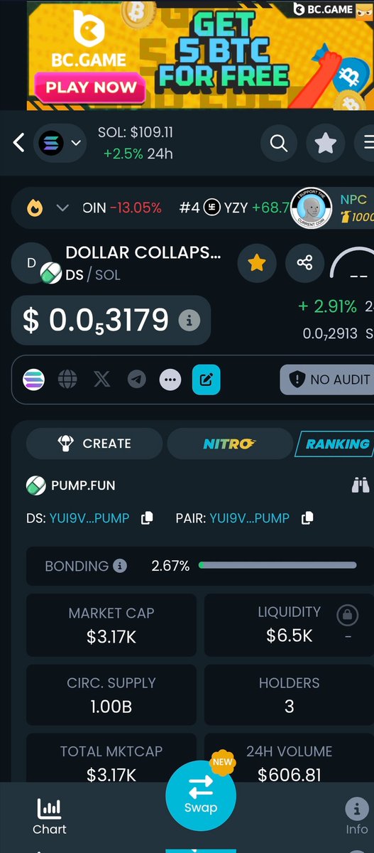dollarcollapses's tweet photo. yUi9VAhkXmbH5tujDaXBmwfiE8BvyhPLJsVemBqpump
#Pump_fun
#Lets_go_to_the_moon https://t.co/5Sm3JRJph8