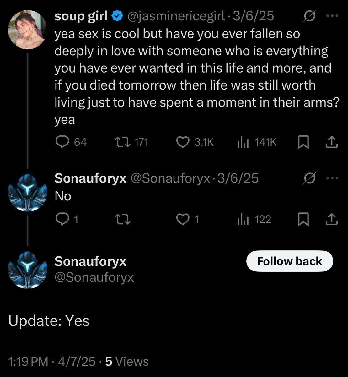 best update I've ever read