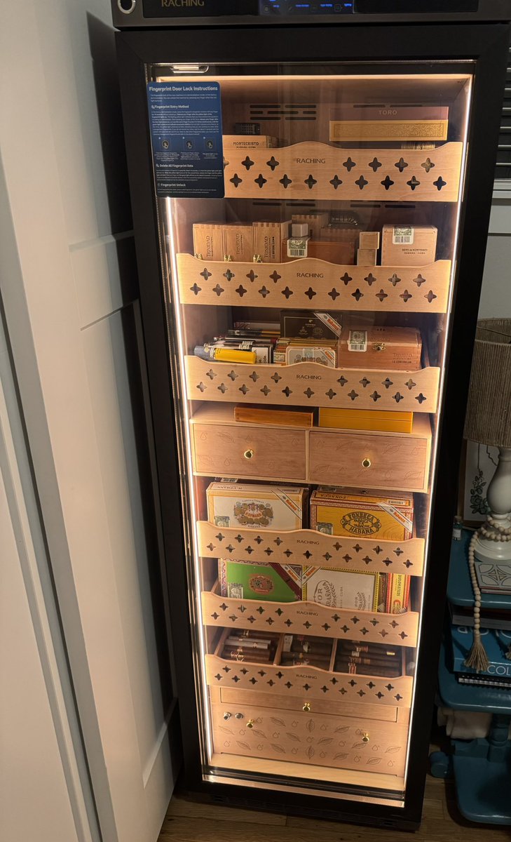 MileHighHabanos (@milehighhabanos) on Twitter photo Very excited, the wait for my new <a href="/RachingOfficial/">raching_official</a> humidor is over. Set up, stocked, and holding temp/humidity even better than expected. Already nearly full of #Cigars but it’s a good problem to have. Grateful for being able to enjoy #CigarLife. #BOTL Very excited, the wait for my new <a href="/RachingOfficial/">raching_official</a> humidor is over. Set up, stocked, and holding temp/humidity even better than expected. Already nearly full of #Cigars but it’s a good problem to have. Grateful for being able to enjoy #CigarLife. #BOTL
