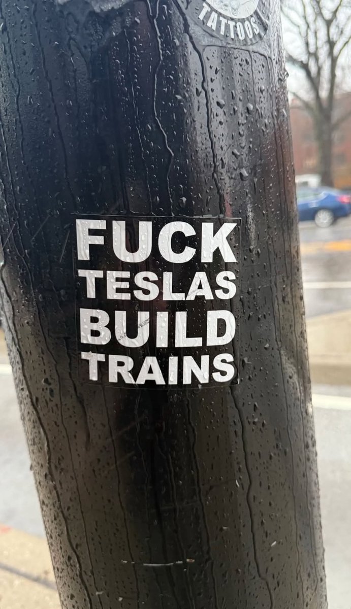LiddleSavages's tweet photo. FUCK TESLAS 

BUILD TRAINS 

#HandsOff 
#ElonMusk 
#MuskMUSTGO 
#MuskRatMUSTGO 
#InfrastructureInvestmentAndJobsAct https://t.co/AknSIe18KY