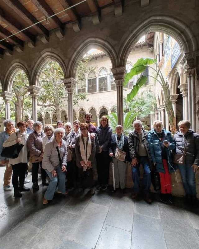 Fantàstica sortida el passat dissabte a l’església gòtica de la Concepció de Barcelona, guiada i amenitzada per l’Albert Cortés i la Rosa M. Martín.