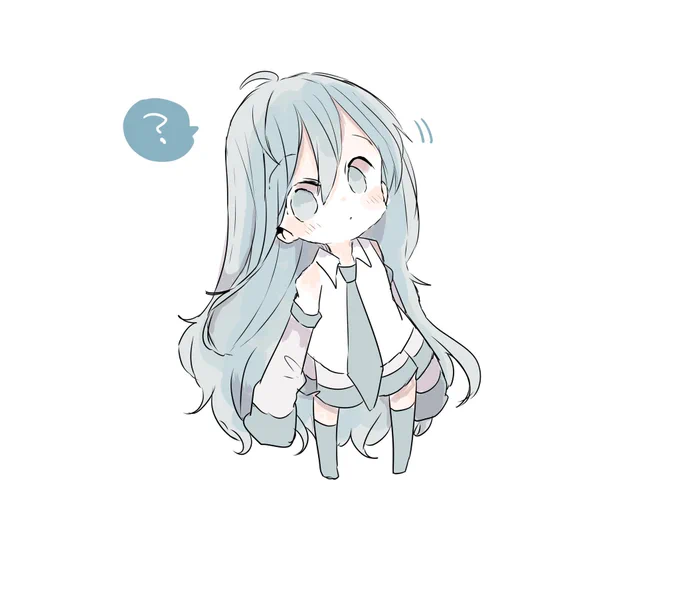 髪下ろしミクちゃ 