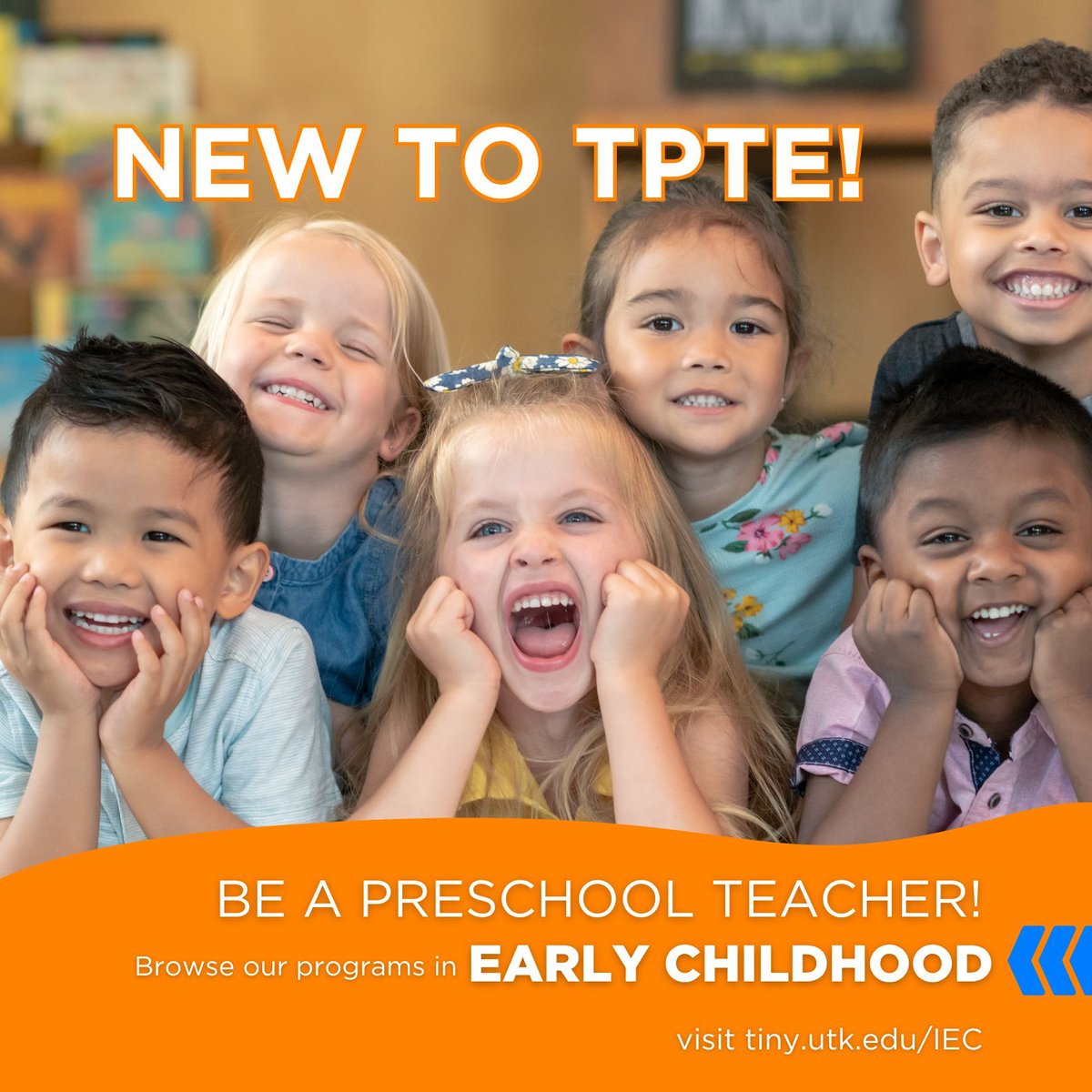 Make a difference in the lives of young children and their families with an Interdisciplinary Early Childhood (IEC) degree. Learn more at tiny.utk.edu/IEC.