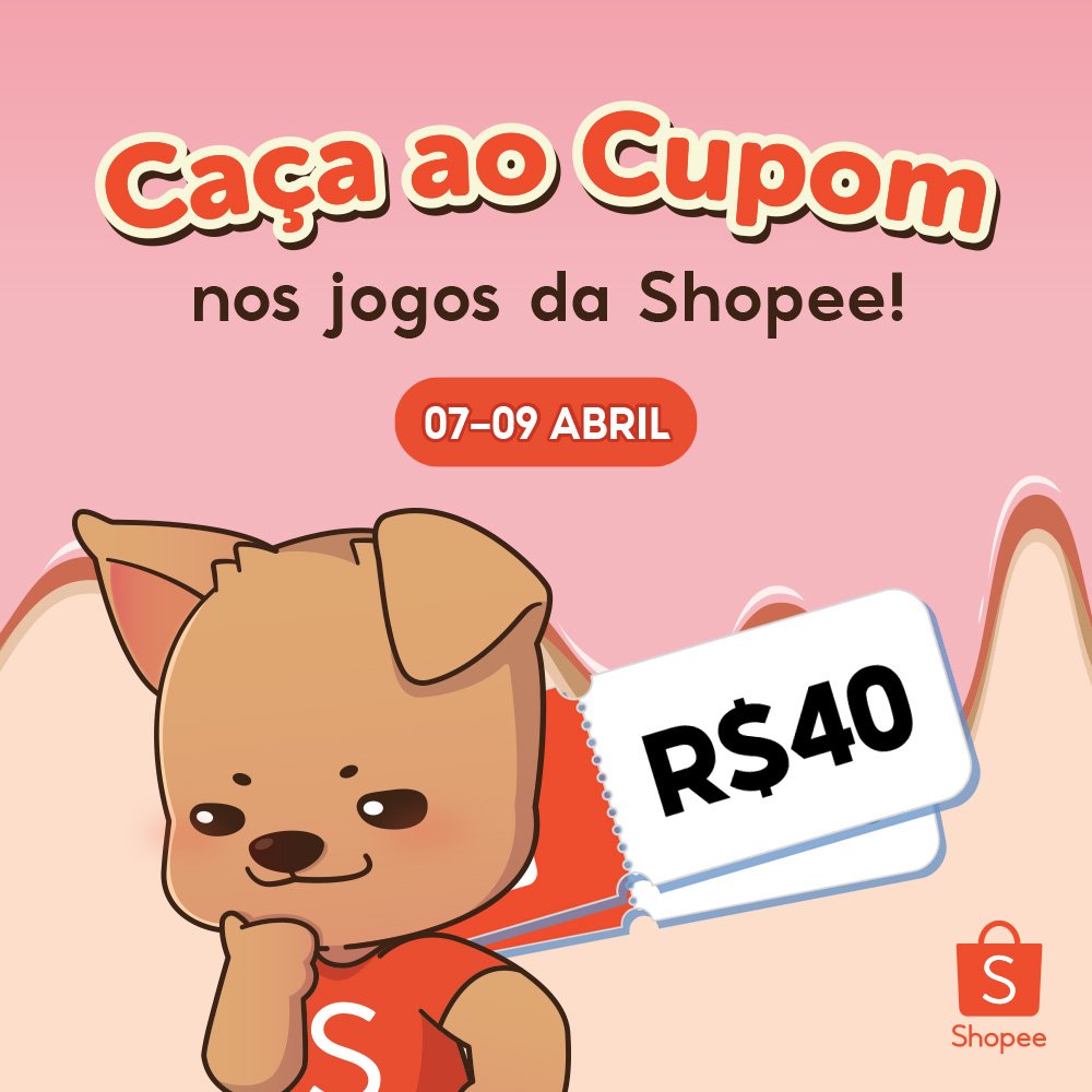 shoppeeachado's tweet photo. querem concorrer ao cupom de R$40? 🤑 soltaremos dicas ao longo do dia da Caça ao Cupom nos jogos da Shopee, fiquem ligados aqui nos comentários! 👀 https://t.co/m0NGMrQZGM