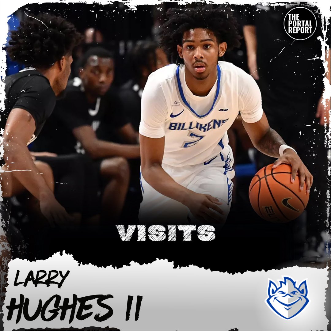 ThePortalReport's tweet image. Saint Louis transfer Larry Hughes II will take the following official visits, he tells TPR:

Merrimack - April 11th
Cal State Northridge - April 15th
Evansville - April 19th