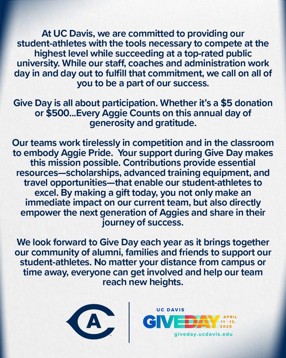 Hurdling towards Give Day this Week! 

#GoAgs