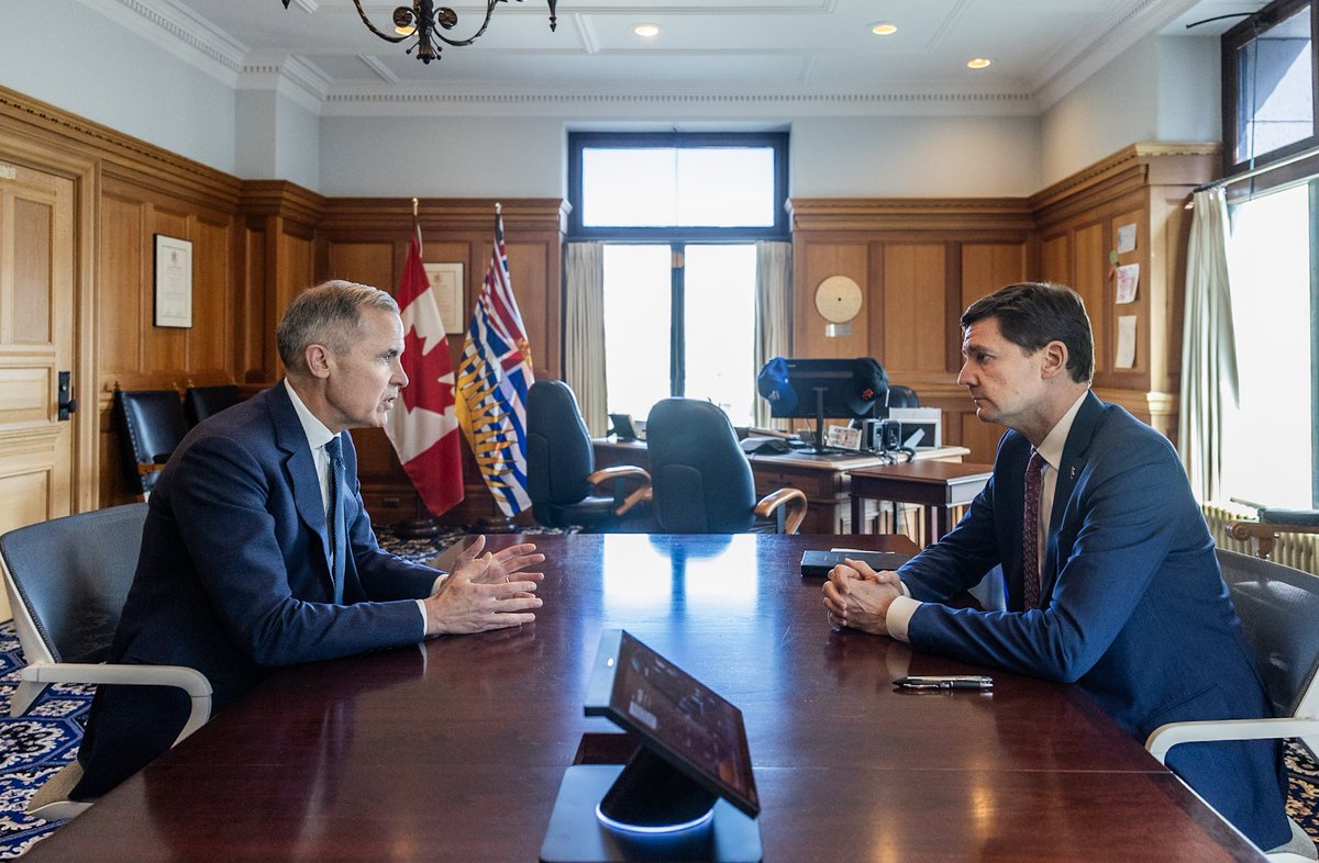 I met with Prime Minister Carney about the need for a Team Canada response to Trump’s escalating attack on our forestry industry.

We’re ready to work with Ottawa to stand up for the communities and families that depend on these jobs.