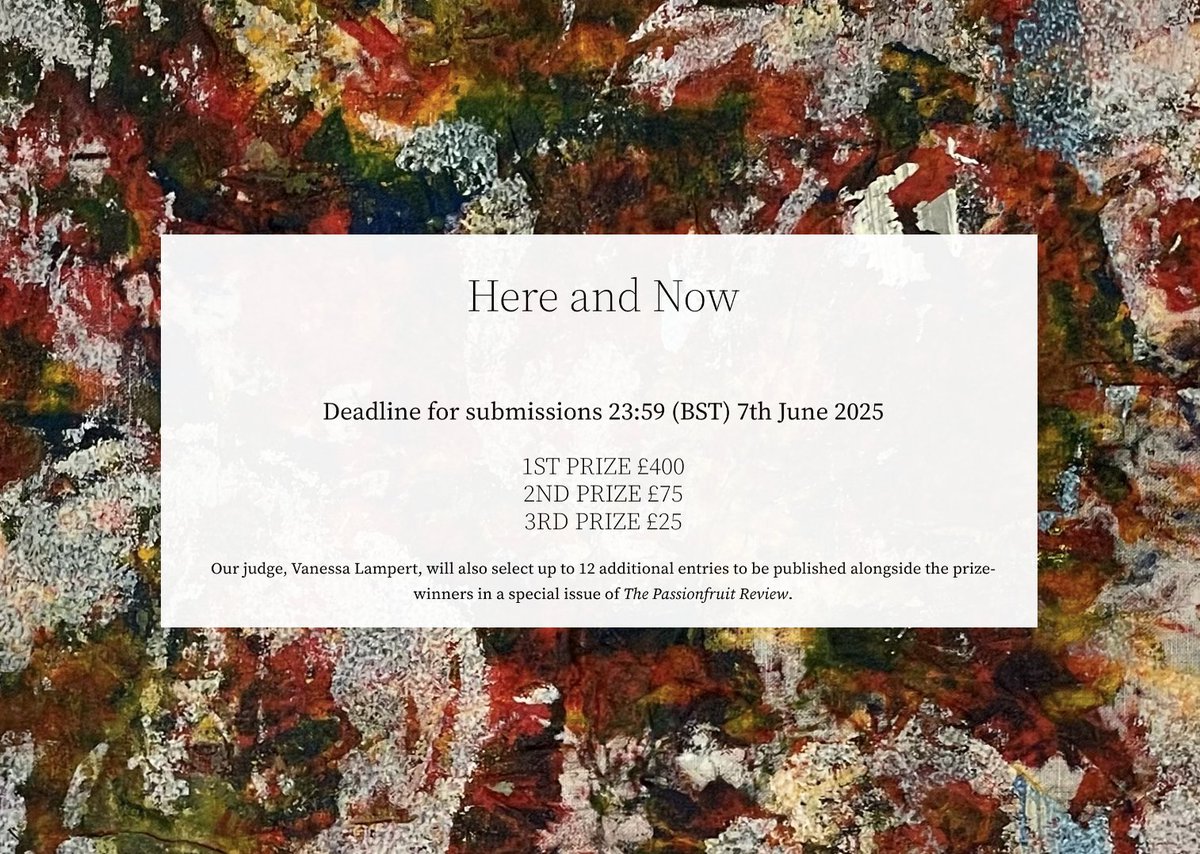 We want to read poems about
- your kitchen table
- your favourite tree
- the cracks in your ceiling
- what it means to exist in this moment in time

Send them our way until 7 June!

Find more details (including how to submit) on our website - link in bio.