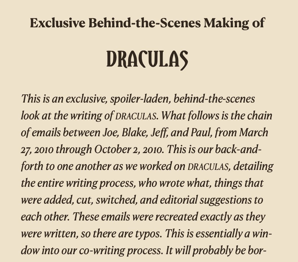 Alexandria (@alexandrialabs) on Twitter photo One of my favorite parts of the Konrath Dark Thriller Collective release is all the new behind-the-scenes pieces the author included: original uncut drafts, co-author correspondences.
<a href="/jakonrath/">J.A. Konrath</a> also wrote a new afterword for every single novel in the collective. “I’ve pretty One of my favorite parts of the Konrath Dark Thriller Collective release is all the new behind-the-scenes pieces the author included: original uncut drafts, co-author correspondences.
<a href="/jakonrath/">J.A. Konrath</a> also wrote a new afterword for every single novel in the collective. “I’ve pretty