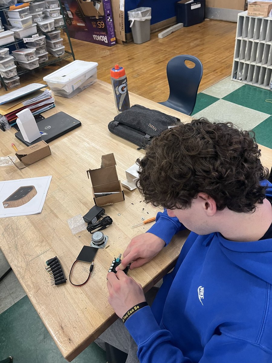 Students in Peru CSD’s Mechanical Technology class are hard at work fabricating custom Bluetooth speakers with the <a href="/Tormach/">Tormach</a> 770 milling machine
