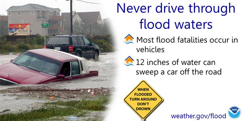 Flooding continues to impact Hamilton County after last week's heavy rains. Even after the rain stops, flood waters can still be dangerous. If you approach a flooded road, remember: Turn Around, Don’t Drown! For more info on impacts &amp; flood safety, Visit HCReady.org.