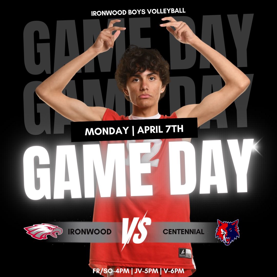 🚨 IT’S GAMEDAY 🚨 

Eagles start the week vs a neighborhood rival! Come out to support! 

🆚 Centennial Coyotes
🗓️ Monday, April 7 
⏰ FR/SO-4PM • JV-5PM • V-6PM 
📍 Centennial HS 
🎟️ Gofan.co 

#GOEAGLES 🦅