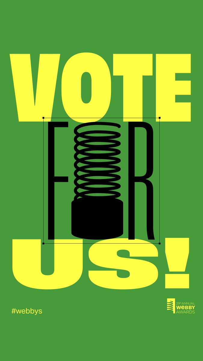 Vote for the SoundShirt <a href="/TheWebbyAwards/">The Webby Awards</a> ❤️✨⚡️🥰