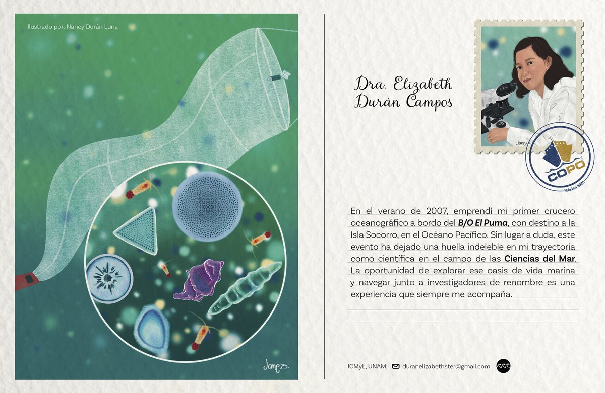🌊 ¡Explora el Océano a Través de Ellas! 
3a. Edición: Compartiremos la trayectoria de investigadoras que exploran, estudian y protegen el océano,acercándonos a sus experiencias,conociendo sus áreas de especialidad y destacando el impacto de las mujeres científicas en el mar. 🔬
