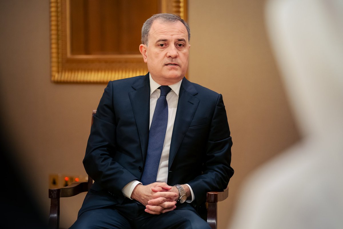 Abdullah bin Zayed receives Jeyhun Bayramov the Minister of Foreign Affairs of Azerbaijan, and discusses scopes of further enhancing 🇦🇪&amp;🇦🇿 relations, as well as the latest regional &amp; global developments.