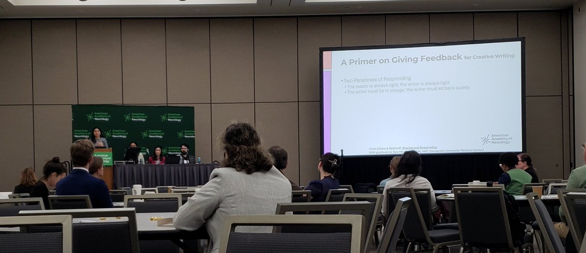 Starting off the day with Narrative Medicine at #AANAM with <a href="/acostalmd/">Leah Acosta, MD, MPH, FAAN</a> and <a href="/narologist/">Dr. Nara Michaelson MD, MS</a> 

Very engaging conversations, thank you!