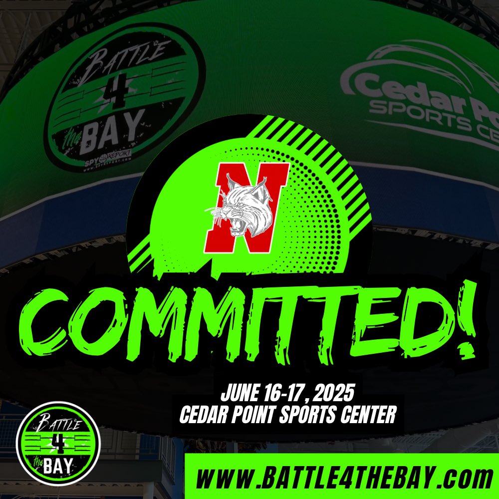 BATTLE 4 THE BAY (@battle4thebay) on Twitter photo We welcome the Norwayne Bobcats (<a href="/NorwayneBoysBK/">Norwayne Boys Basketball</a>) to 2025 Battle 4 the Bay on June 16-17, 2025!
<a href="/SpyReportOH/">Spy Report 🔦🏀</a> <a href="/CPSportsCenter/">Cedar Point Sports Center</a> We welcome the Norwayne Bobcats (<a href="/NorwayneBoysBK/">Norwayne Boys Basketball</a>) to 2025 Battle 4 the Bay on June 16-17, 2025!
<a href="/SpyReportOH/">Spy Report 🔦🏀</a> <a href="/CPSportsCenter/">Cedar Point Sports Center</a>
