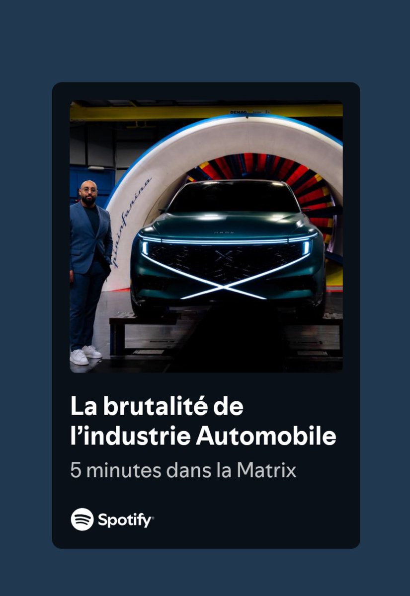 Découvrez les coulisses de l’automobile dans ce premier épisode de « 5 Minutes dans la Matrice »

Podcast en écoute directe sur : open.spotify.com/episode/0A6I9l…

La vérité sur la brutalité de l’industrie automobile et sa réalité.

#Namx #Automobile #Hydrogen #Industrie #Finance #Maroc